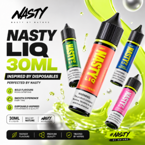 馬來西亞 NASTY LIQ 30ML 頑皮煙油 小煙油 菸油 電子煙油 果汁 E-JULCE E-LIQUID